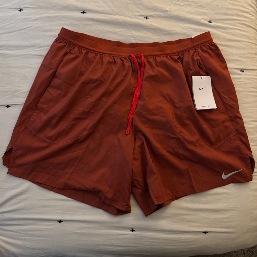 Nike Burnt Orange Running Shorts